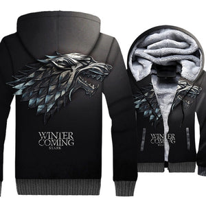 Winter Is Coming House Stark Wolf  Hoodies