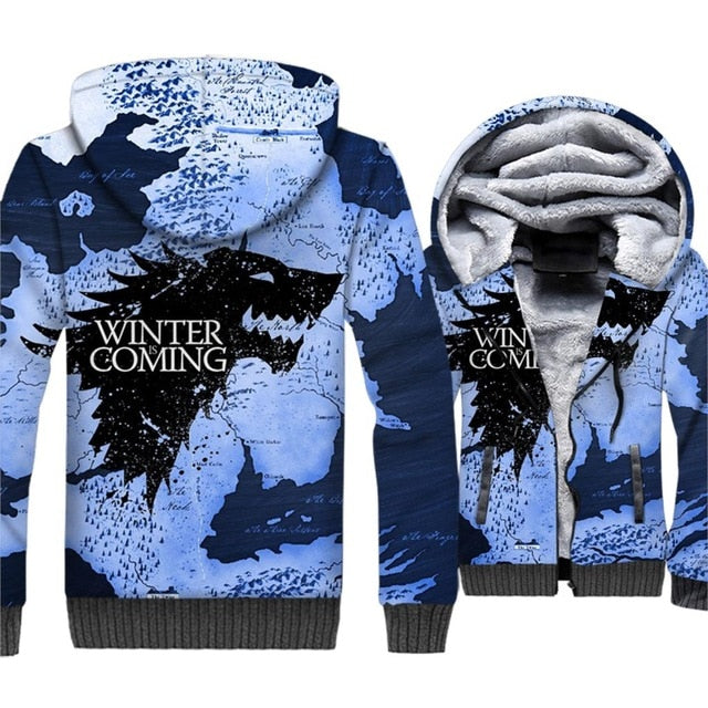 Winter Is Coming House Stark Wolf  Hoodies