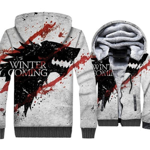 Winter Is Coming House Stark Wolf  Hoodies