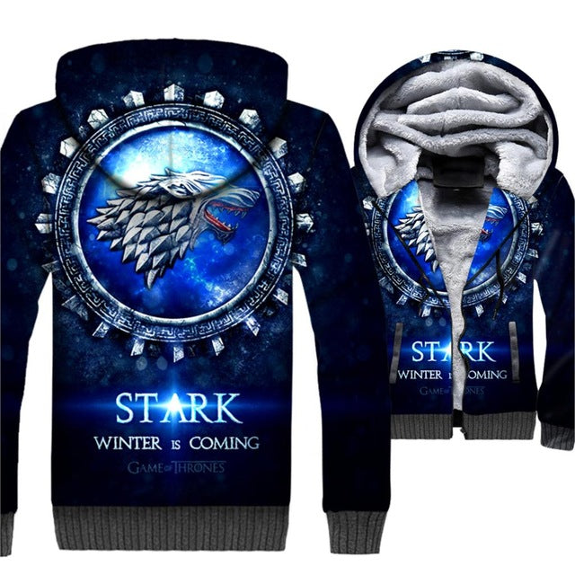 Winter Is Coming House Stark Wolf  Hoodies