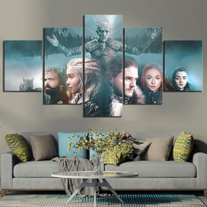 5 Piece  A Song of Ice and Fire Game of Thrones Poster